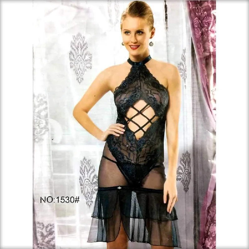 Diamond Cut Net Nighty - 1530