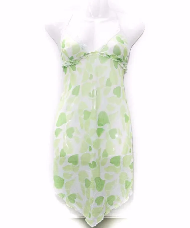 Green Heart Short Nighty