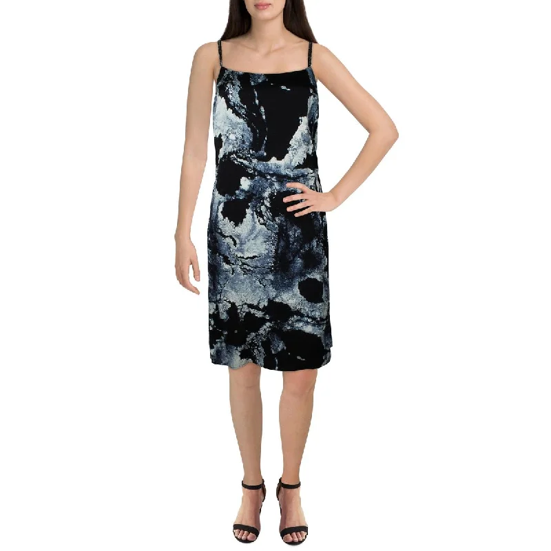 Womens Marble Dressy Midi Dress