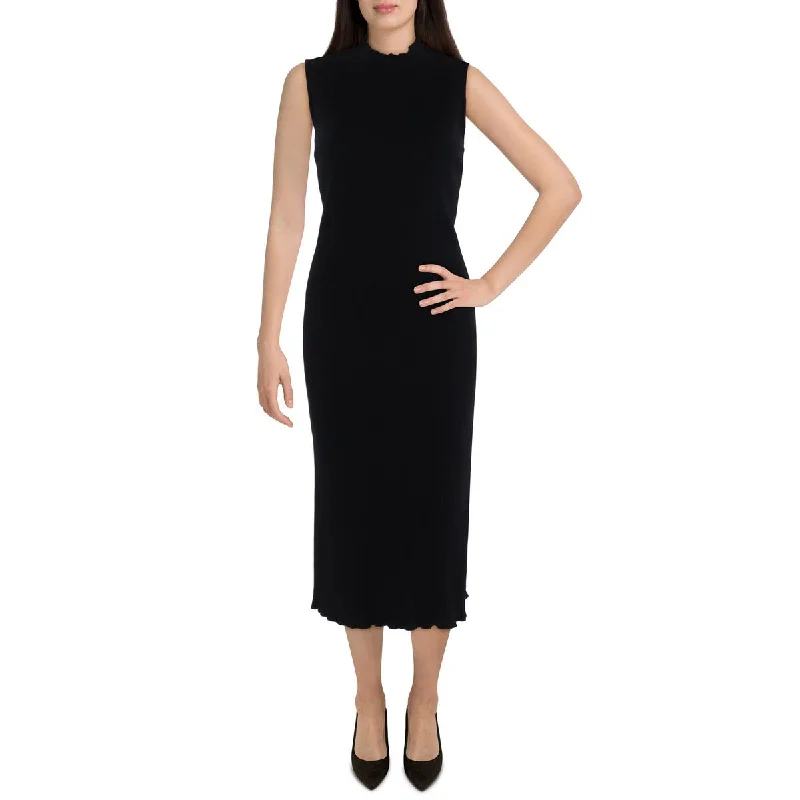 Marjorie Womens Sleeveless MIdi Sweaterdress