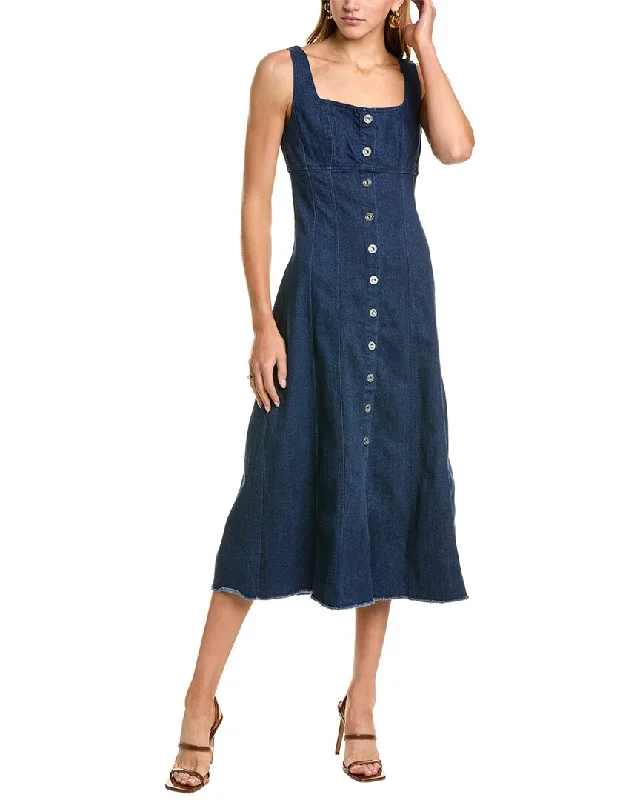 French Connection Arywode Denim Midi Dress