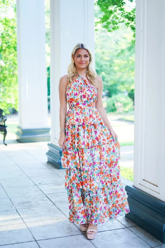 Olivie Maxi Dress - Cream - FINAL SALE