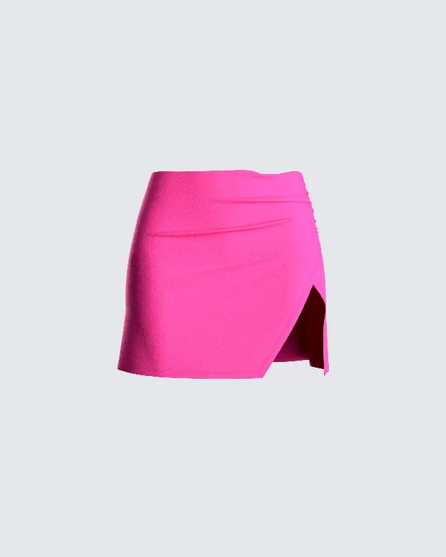 Irene Pink Mini Skirt