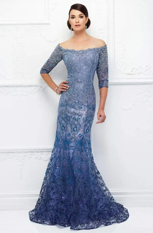 Ivonne D for Mon Cheri - 118D07 Ombre Sequined Tulle Mother of the Groom Gown