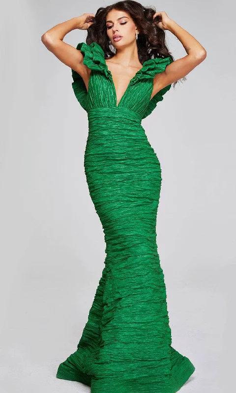 Jovani 40044 - Tiered Sleeve Evening Gown