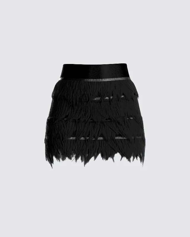 Kacey Black Mini Skirt