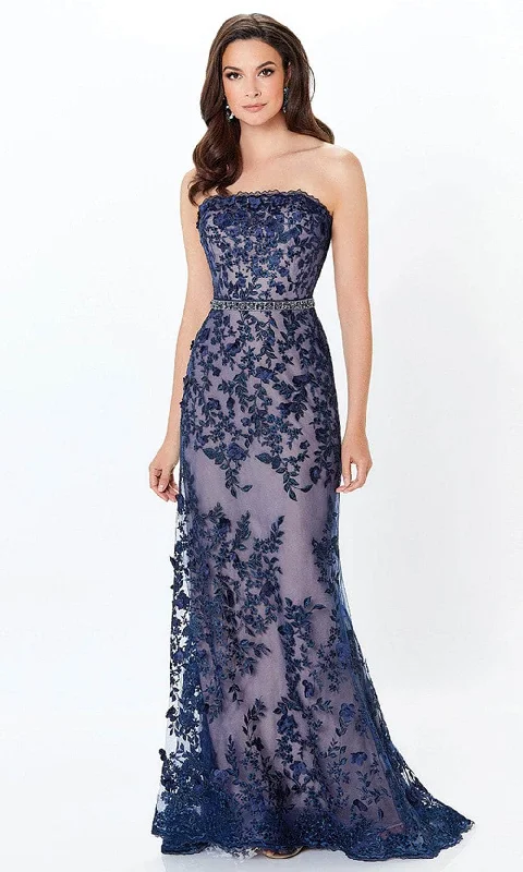 Montage by Mon Cheri - 118961 Strapless Lace Sheath Gown