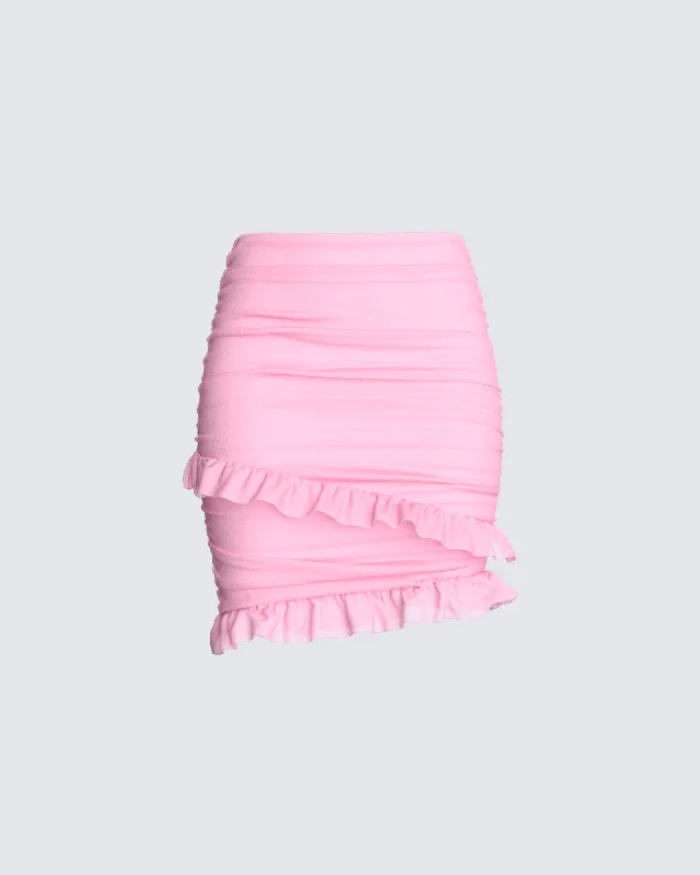 Peyton Pink Mini Skirt