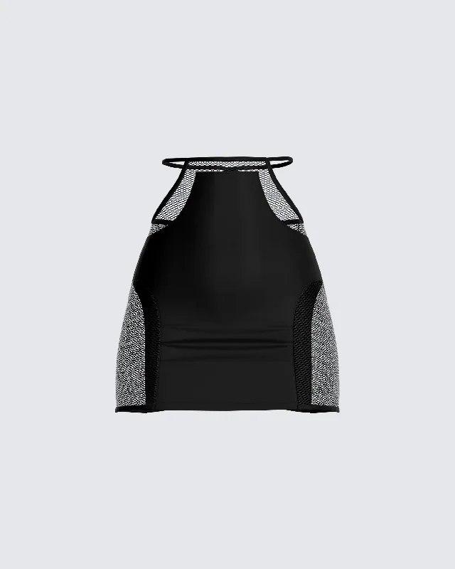 Silas Black Mini Skirt