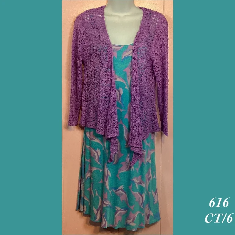 616 - CT/6 , Shrug ,  Purple Plum , (dress not included)