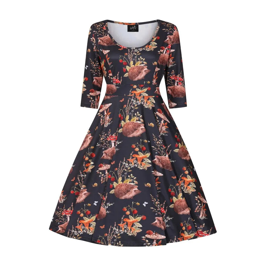 Betty Dress - Autumn Hedgehog