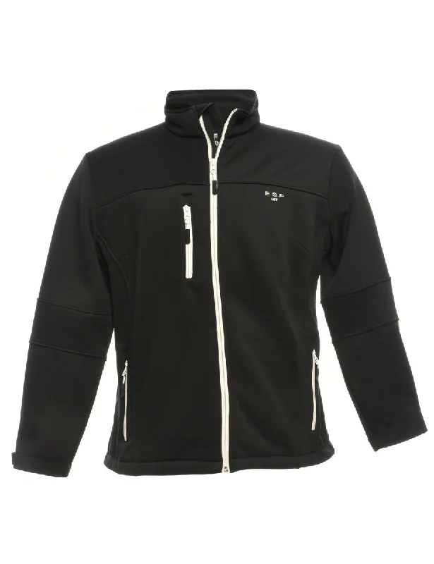 Black Track Top - M