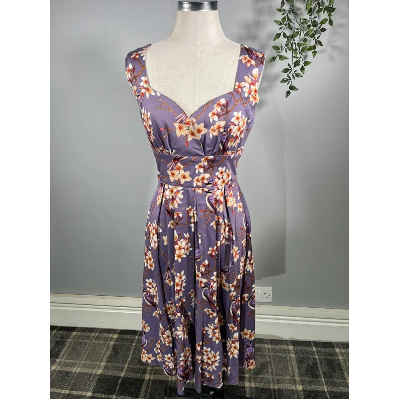 Eloise Dress - Purple Bird (10)