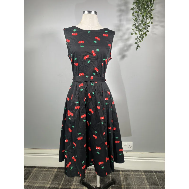 Hepburn Dress - Rockabilly Cherry (16)