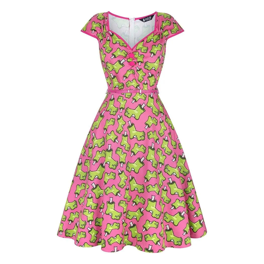 Isabella Dress - Frankies Foot Pink