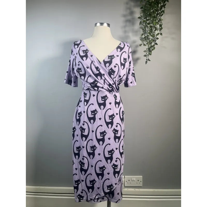 Lady V Dress - Lilac Kittens (10)