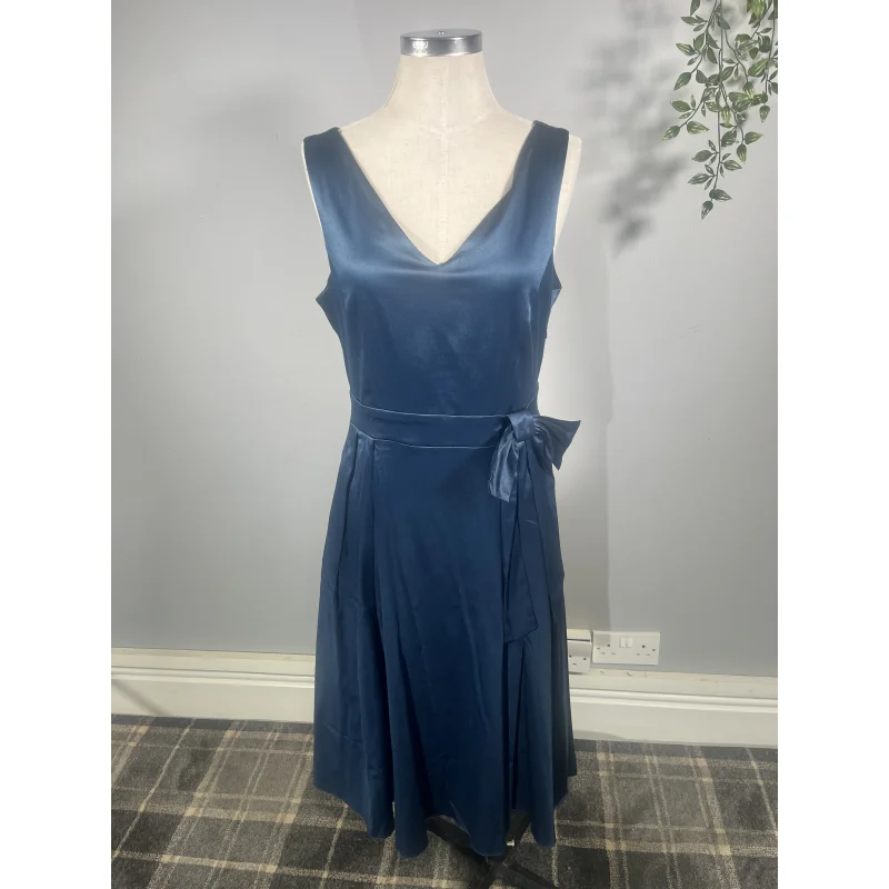 Lady V Dress - Navy Silk (12)