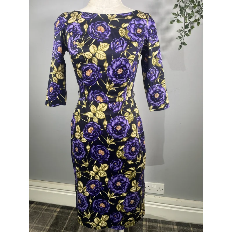 Lady V Dress - Purple Flowers (10)