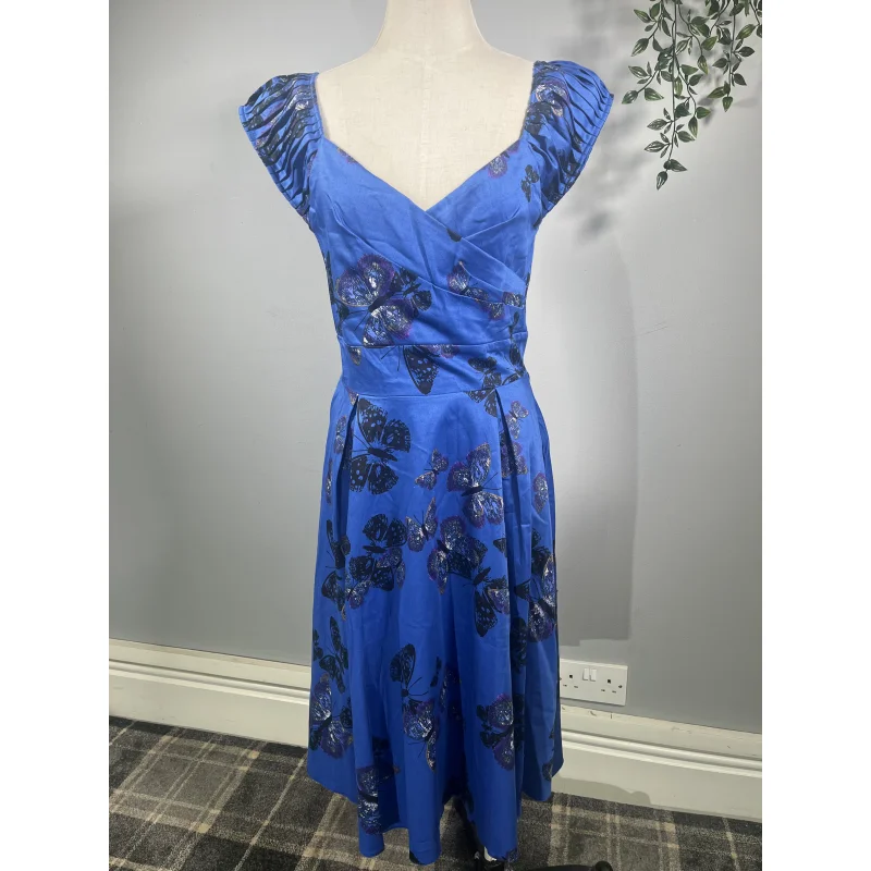 Lady V Dress - Royal Blue Butterfly (12)