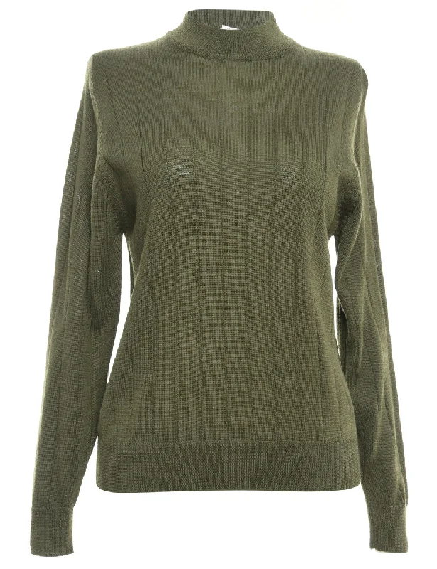 Olive Green Harvey Benard Jumper - M