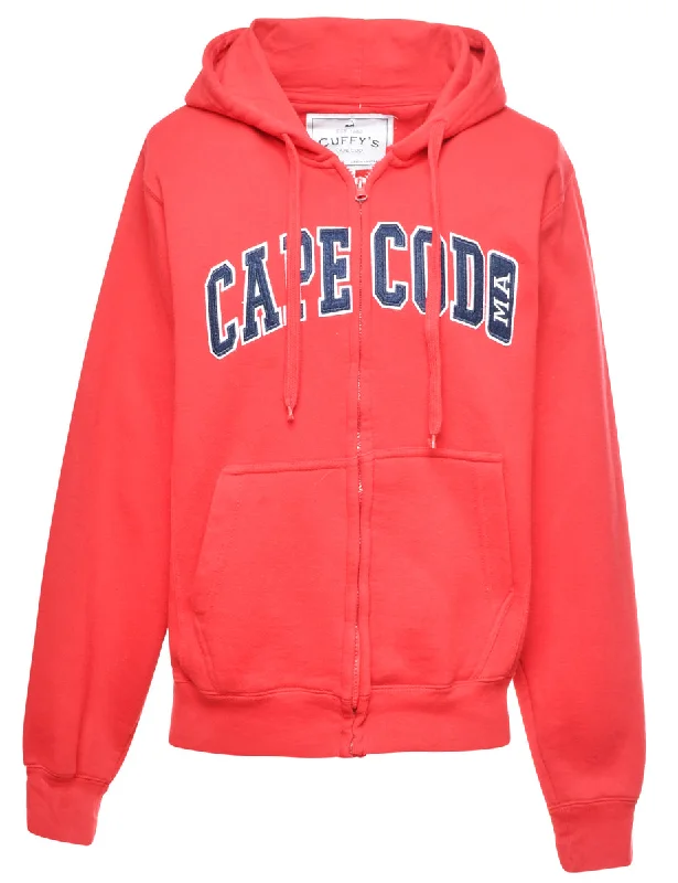 Red Cape Code Hooded Track Top - S