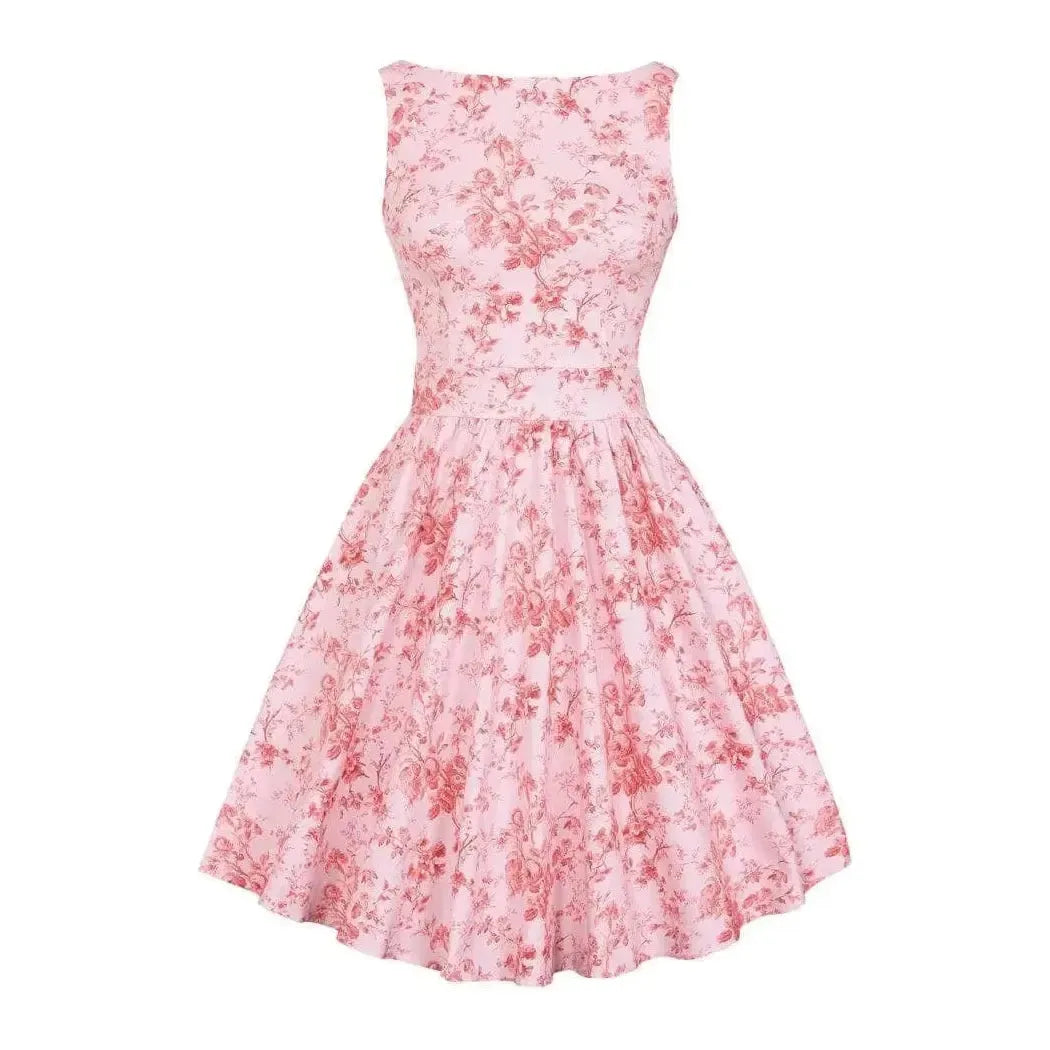 Tea Dress - Blush Vintage Rose