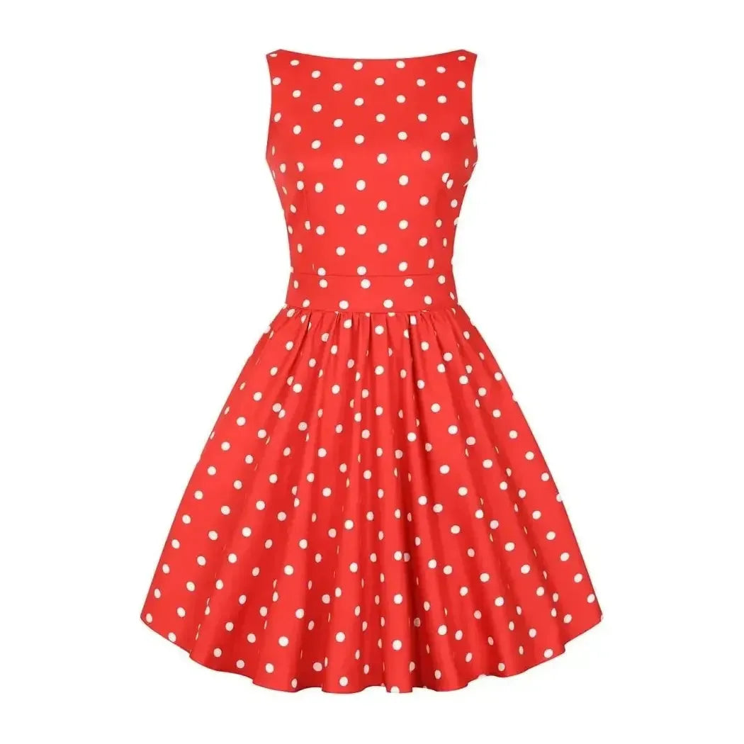 Tea Dress - Red Polka Dot