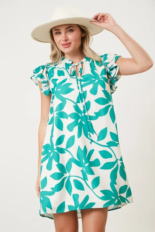 Kelly Floral Ruffle Dress