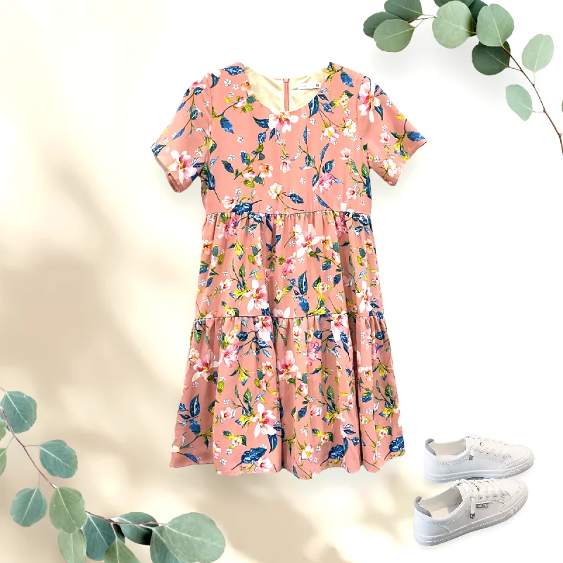 Patch Casual Printed Dress