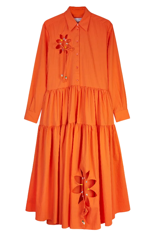 Cut-Out Sun Shirt Dress