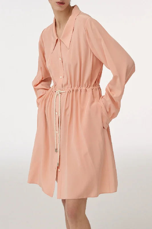 DAMASCO SILK SHIRT DRESS