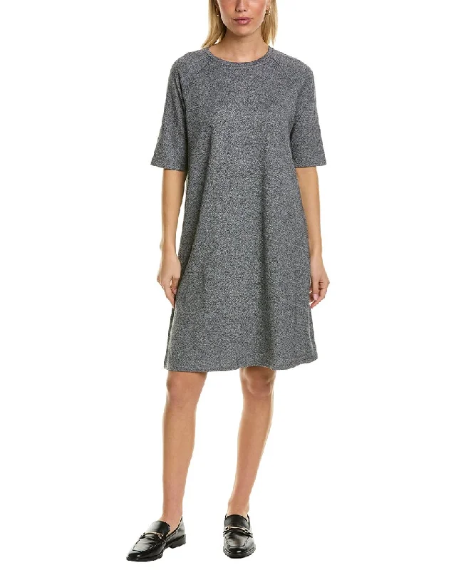 EILEEN FISHER Melange Crewneck T-Shirt Dress