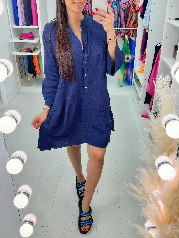 Enya Oversized Smock Shirt Dress