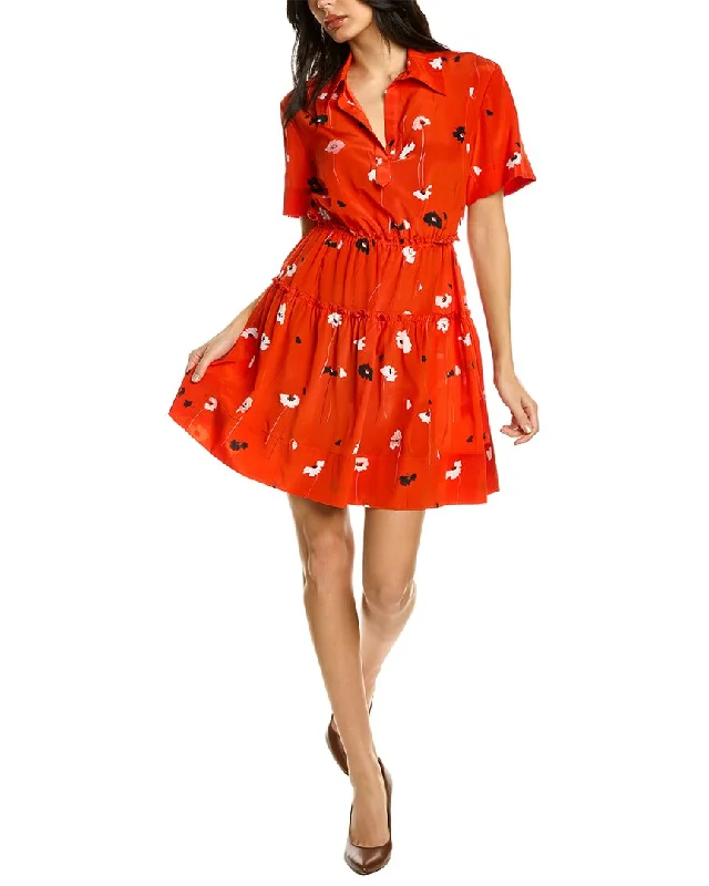 Jason Wu Tiered Silk Shirtdress