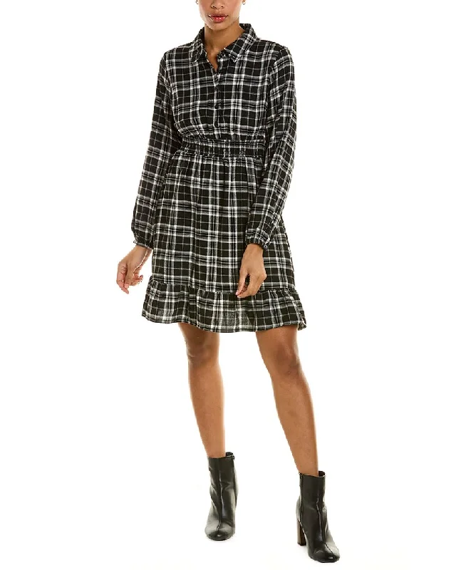 Lucky Brand Plaid Shirt Dress