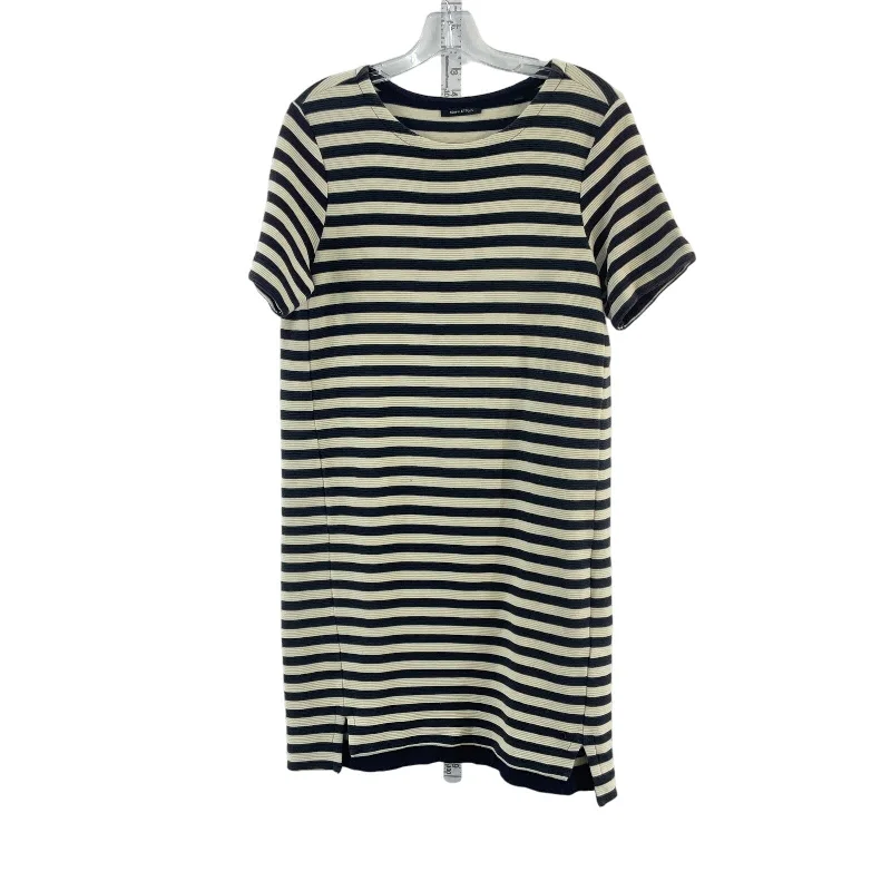 Women's Marc O'Polo Striped T-Shirt Dress, M, Preowned Black White