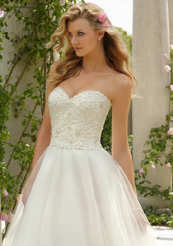 Mori Lee Classic Embroidered Lace on Tulle