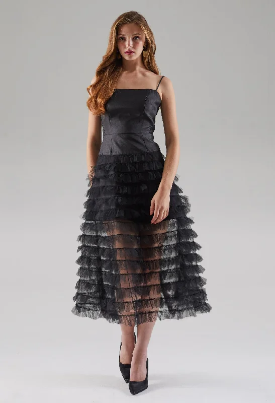 Puffy Chiffon Tulle Dress